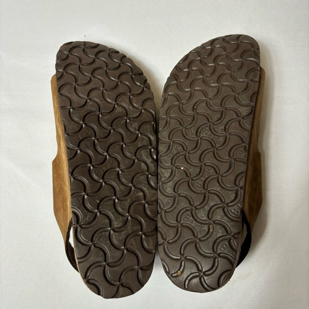 Birkenstock Brown Sandals with Adjustable Straps and Contoured Footbed - Picture 7 of 14